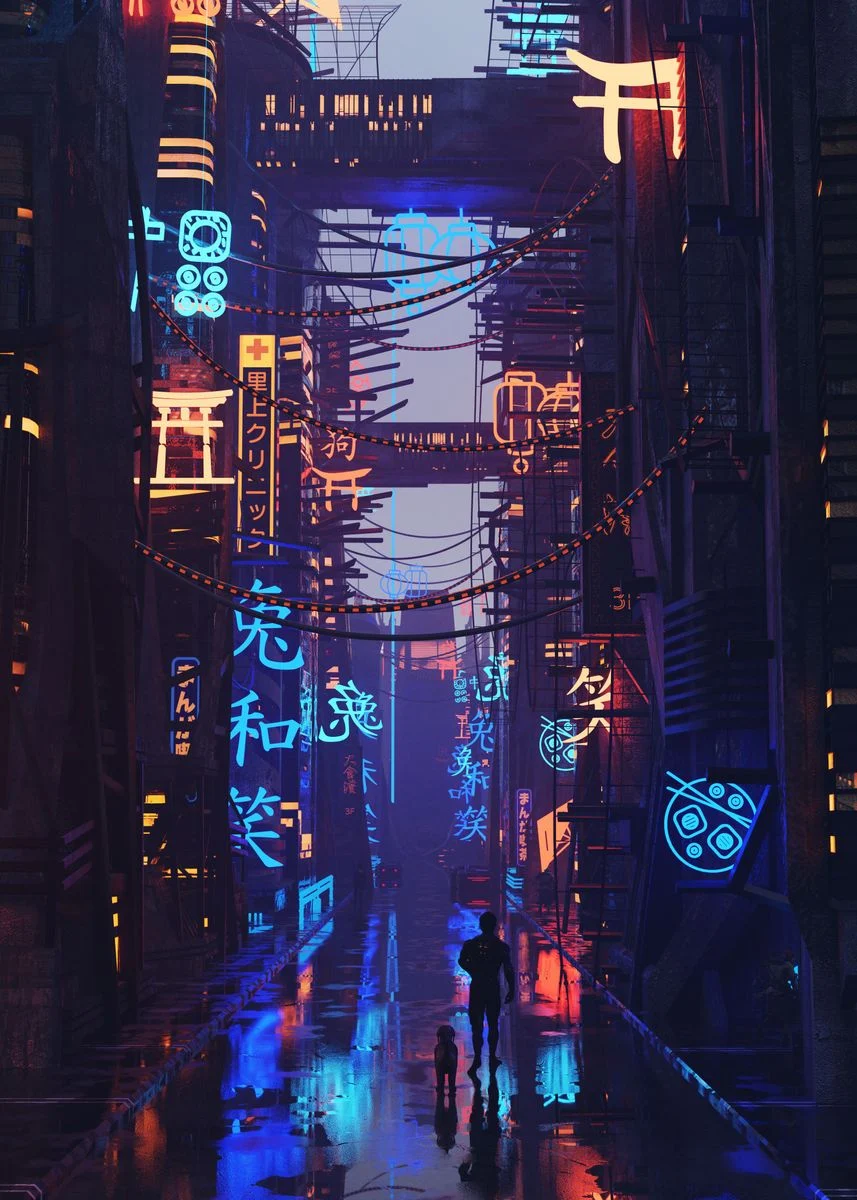 Concept Cyberpunk City